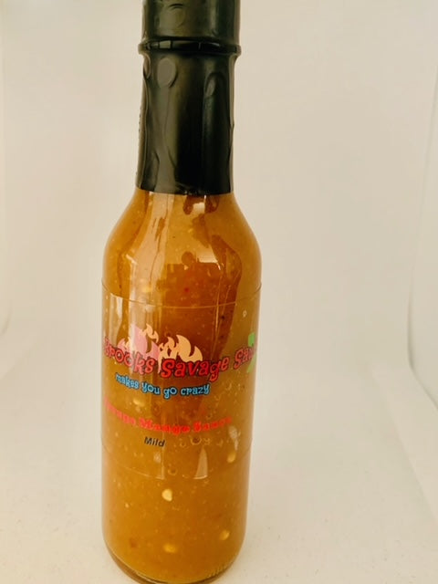 Team Brooks Savage Mango Habanero Hot Sauce  5oz